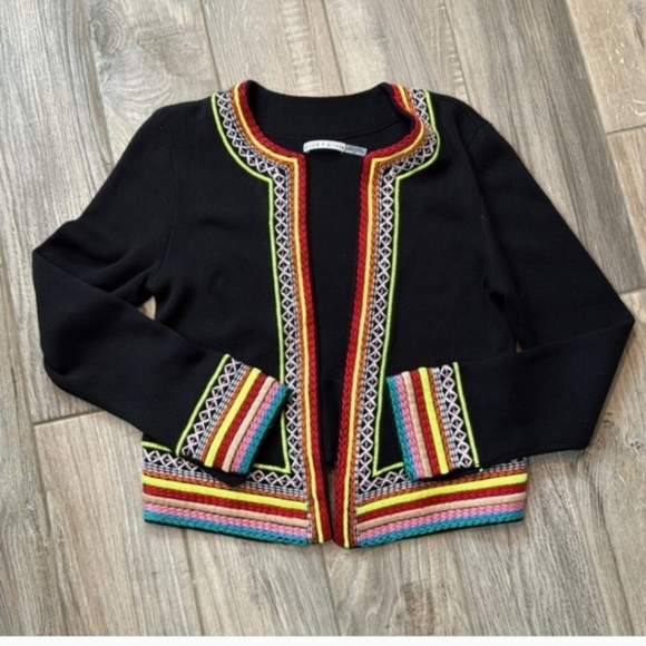 Alice + Olivia embroidered open front jacket in size XS - Picture 12 of 14